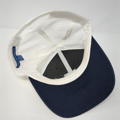 RJS Invitational Snapback Trucker Hat Blue OS Adjustable Mesh Port Authority