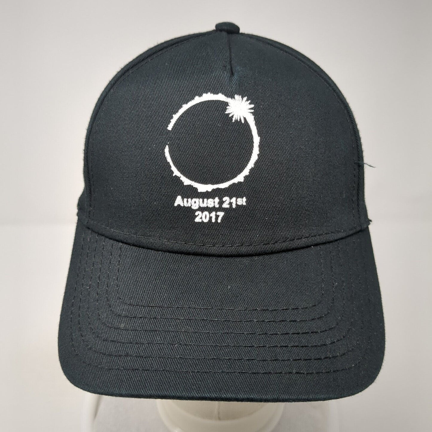 August 21st 2017 Eclipse Strapback Hat Black One Size Cascade ID Otto