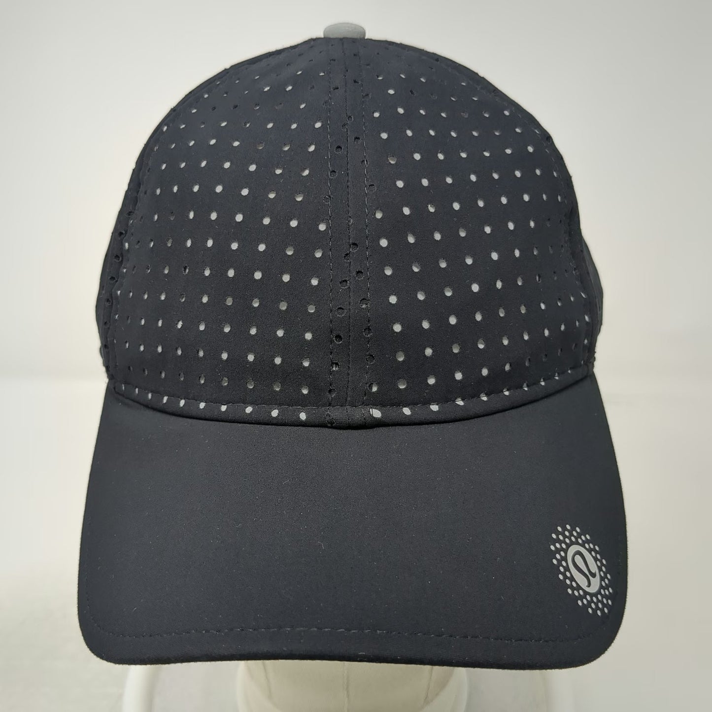 Lululemon Baseball Cap Black One Size Perforated SeaWheeze Reflective Runner Hat