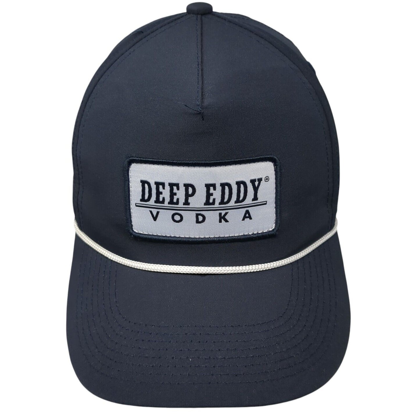 Deep Eddy Vodka Snapback Hat Blue One Size Adjustable Embroidered 6 Panel Rope