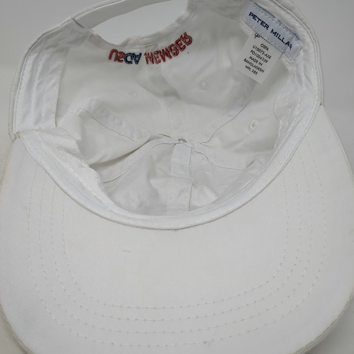 Peter Millar Baseball Cap White One Size 126th US Open Shinnecock Hills USGA Hat