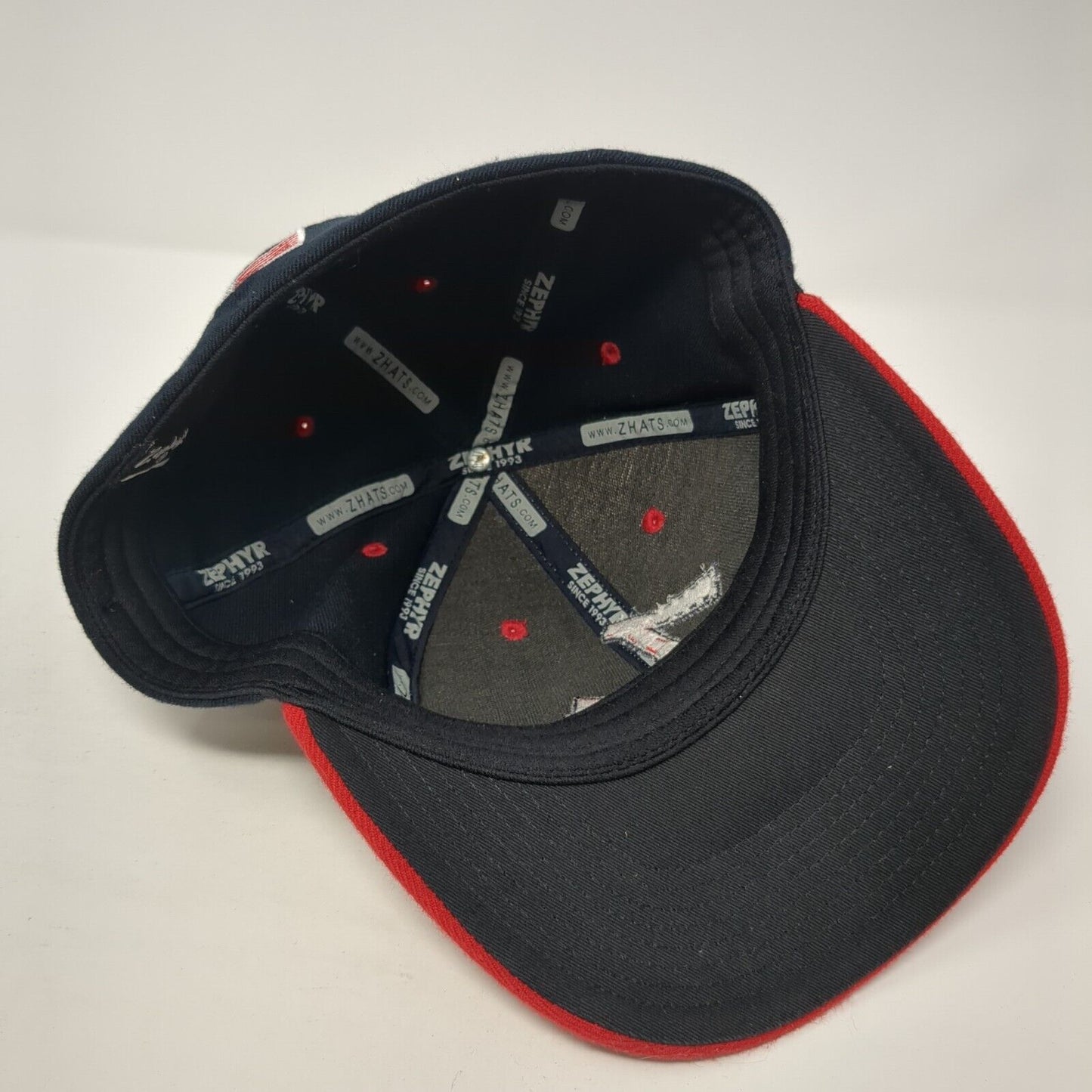 Zephyr Fitted Hat Multi Medium Embroidered Colorblock Patriotic 6 Panel