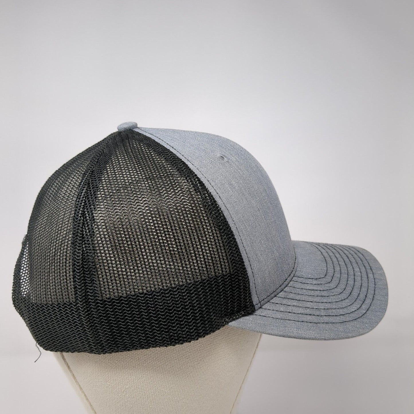 NLC Lineman.Edu Snapback Trucker Hat Gray OS Adjustable Mesh Back Richardson