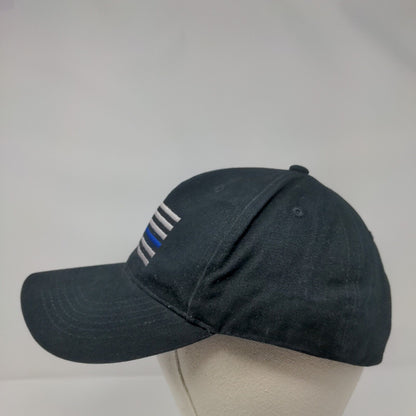 American Flag Strapback Hat Black OSFA Adjustable Embroidered Patriotic Rothco