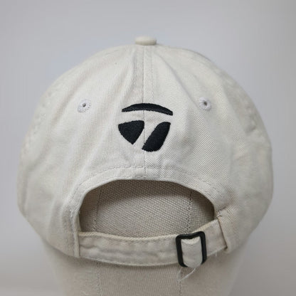 TaylorMade Baseball Cap Beige One Size Adjustable Slideback Cotton Golf Hat