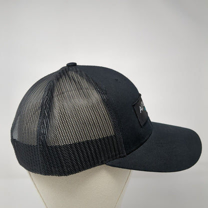 Alturas Ventures Patch Snapback Trucker Hat Black M/L Mesh Back Solid