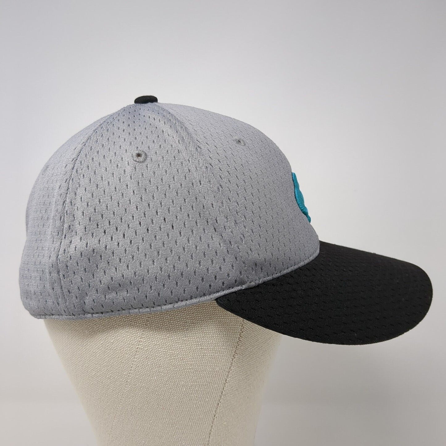 Columbus Sharks Fitted Hat Gray One Size Embroidered Logo Richardson