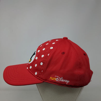 5K Run Disney Minnie Mouse Every Mile is Magic Strapback Hat Red One Size Polka
