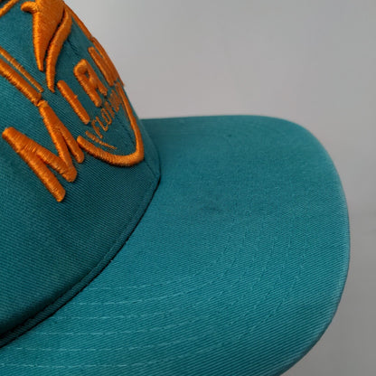Miami Florida Snapback Hat Greenish-Blue One Size Embroidered 6 Panel