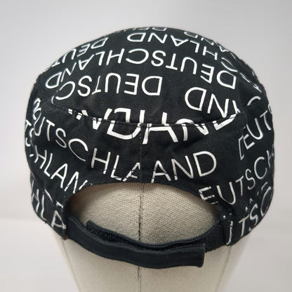 Robin Ruth Army Cap Black White Deutschland One Size Cotton Print Strapback Hat