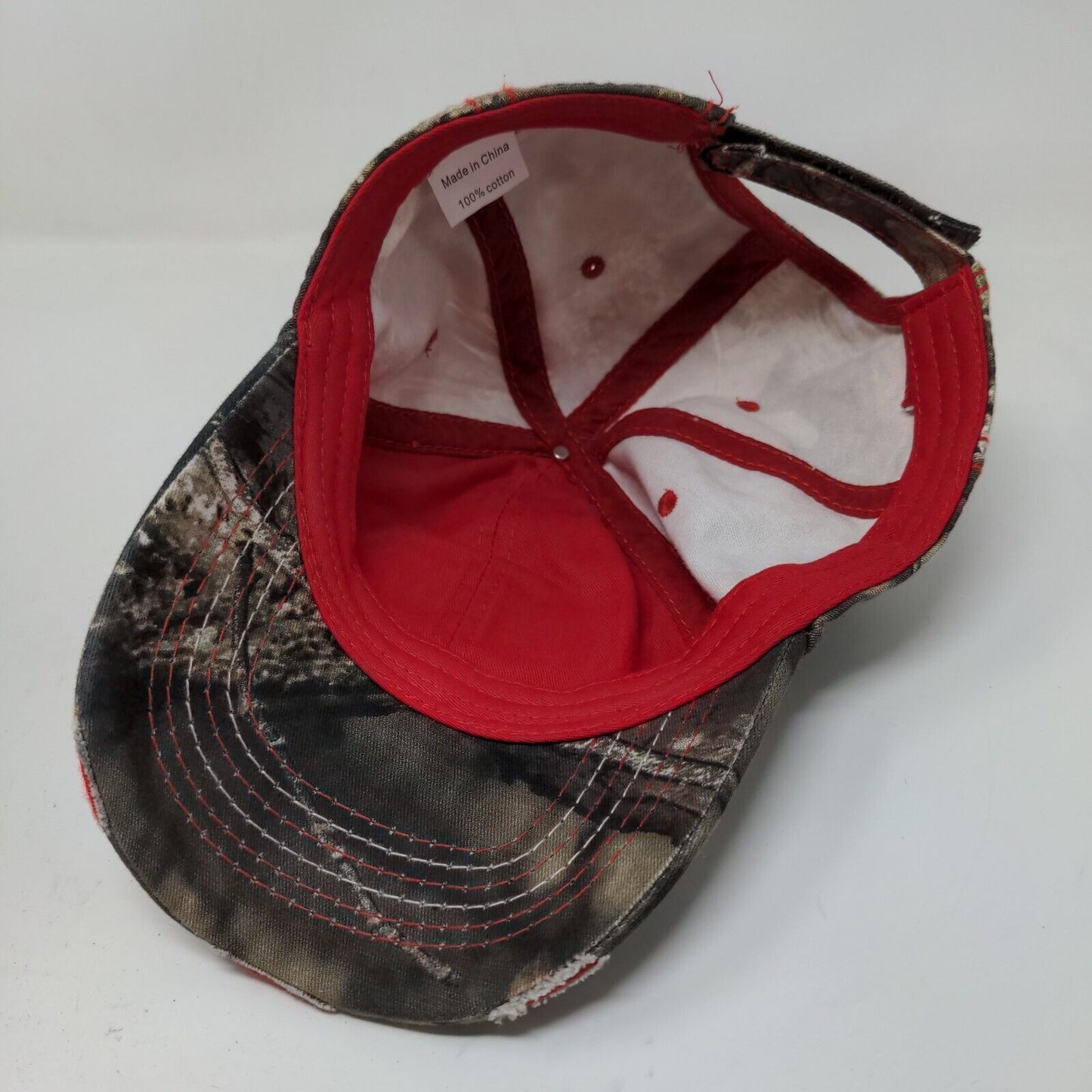 Unbranded Men's Camo Strapback Hat Adjustable Embroidered American Flag