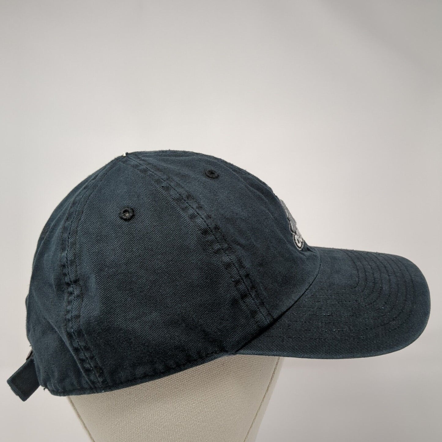 Adidas Slideback Hat Black One Size Adjustable Climalite 3 Stripes