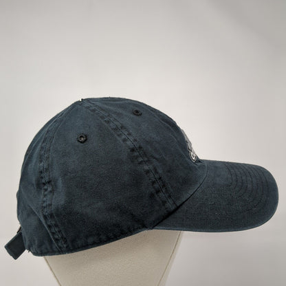 Adidas Slideback Hat Black One Size Adjustable Climalite 3 Stripes