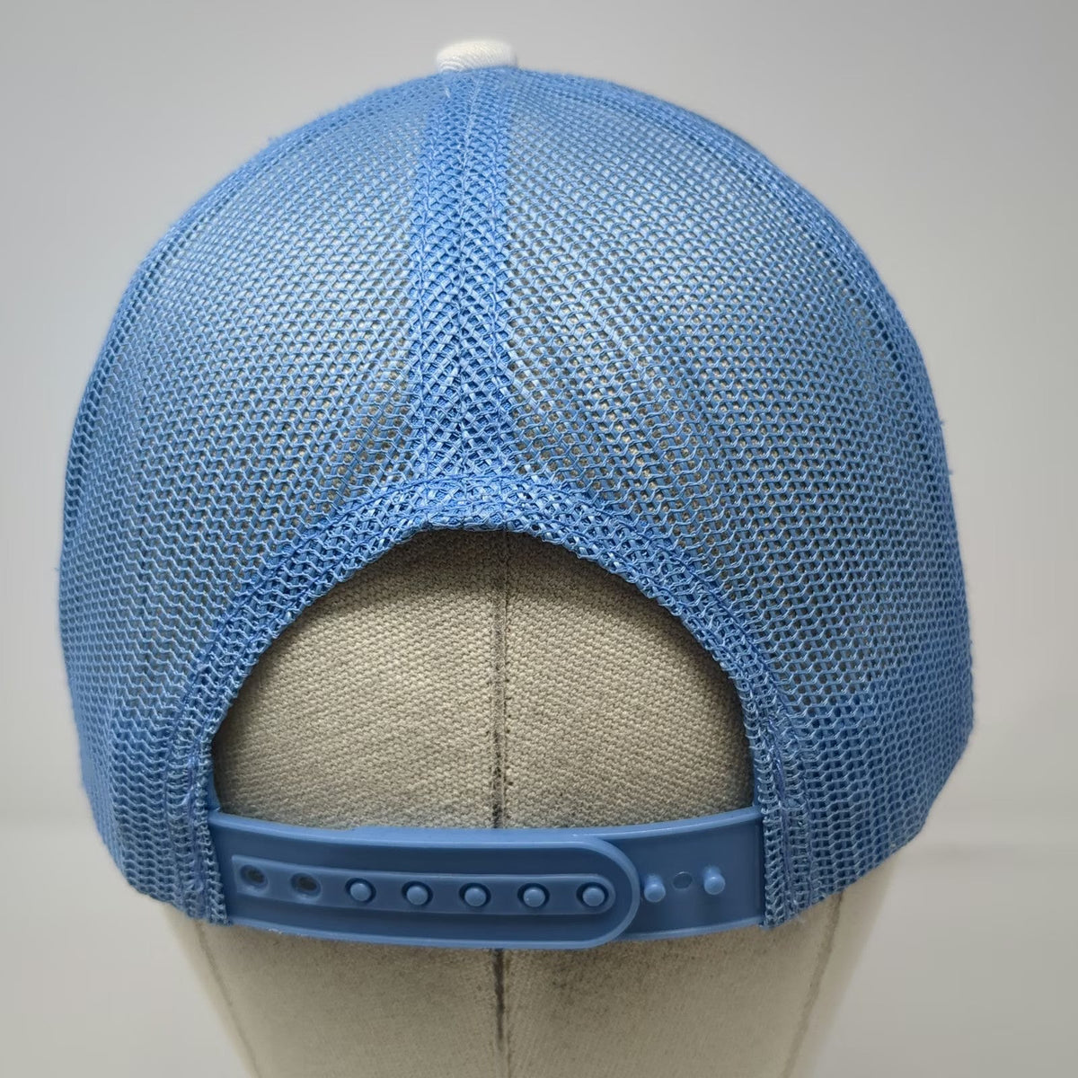Bass Pro Shops Trucker Hat Blue One Size Bass Fish Patch Mesh Back Snapback