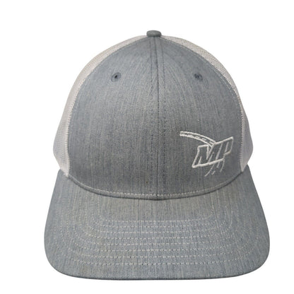 MP Snapback Trucker Hat Gray OS Adjustable Embroidered Mesh Back Richardson