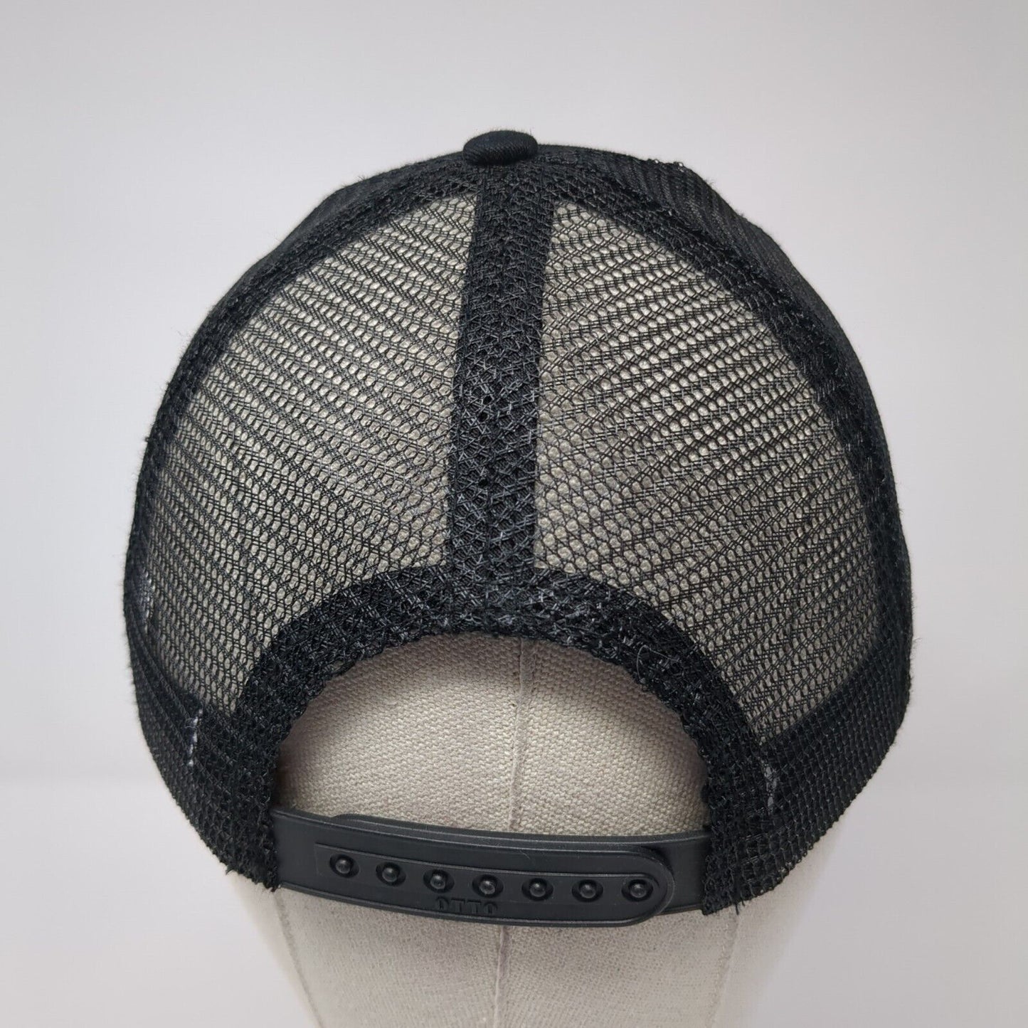 Visit Boise Snapback Trucker Hat Black One Size Adjustable Mesh Back Otto