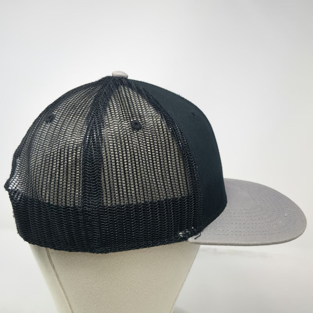 OTTO Trucker Hat Black One Size High Voltage Hemp Mesh Snapback Lightning Bolt
