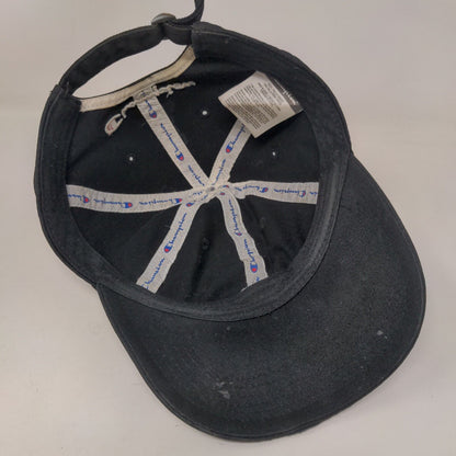 Champion C Logo Slideback Hat Black OSFA Embroidered Solid 6 Panel