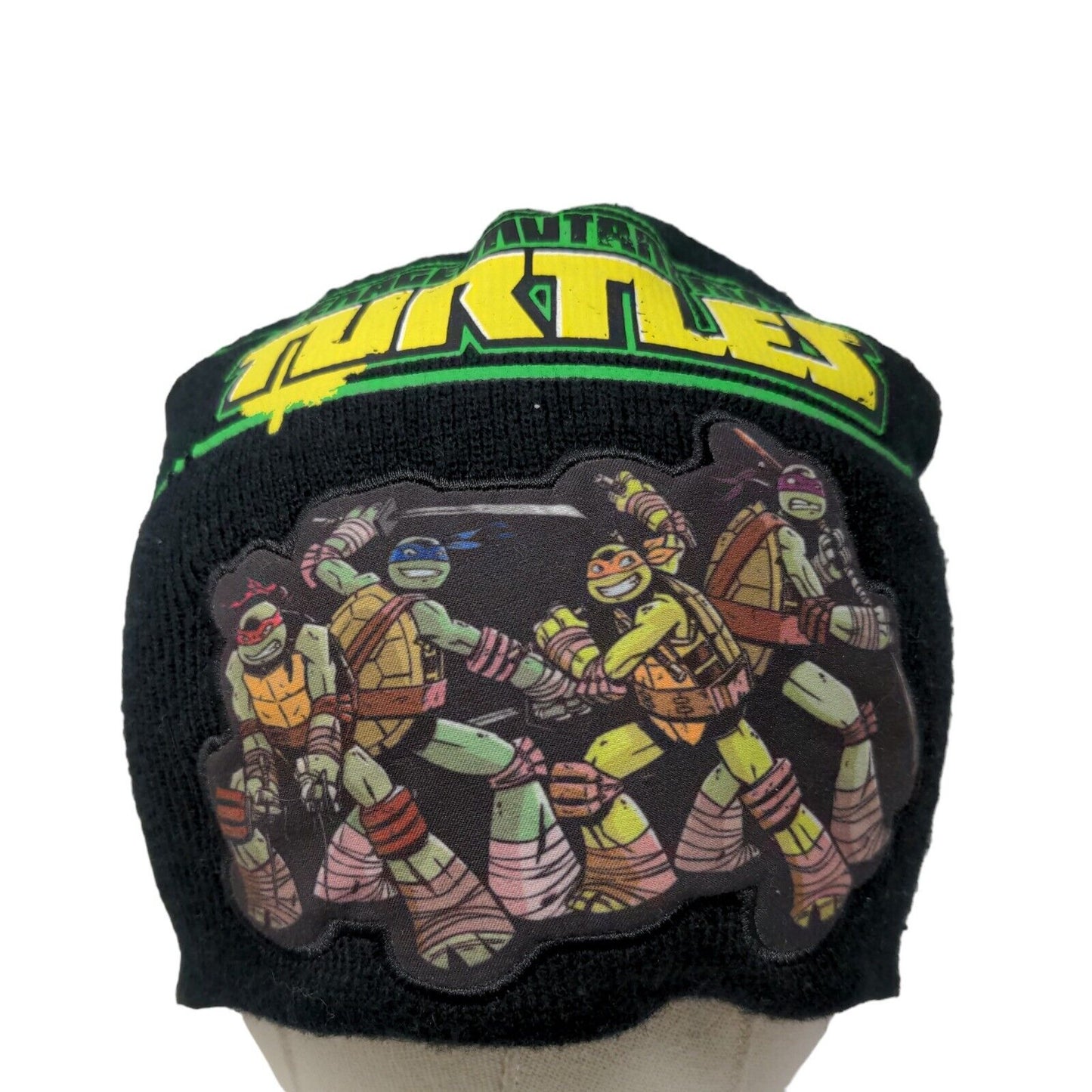 Nickelodeon Boy's Knit Beanie Hat Cap TMNT Teenage Mutant Ninja Turtles Black