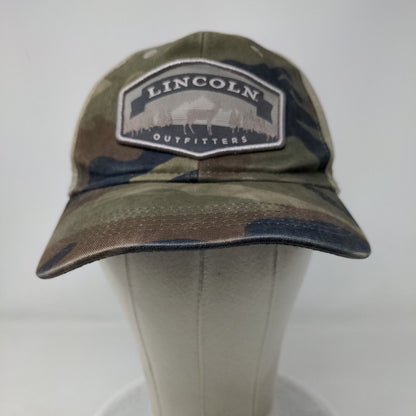 Lincoln Outfitters Patch Strapback Hat Camo OSFM Adjustable Outdoor Cap