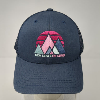Gem State Of Mind Snapback Mesh Back Trucker Hat Blue One Size Yupoong
