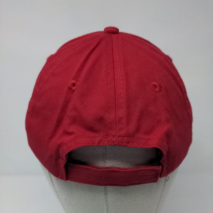 LC State Track & Field Strapback Hat Red OSFA 6 Panel Port & Company