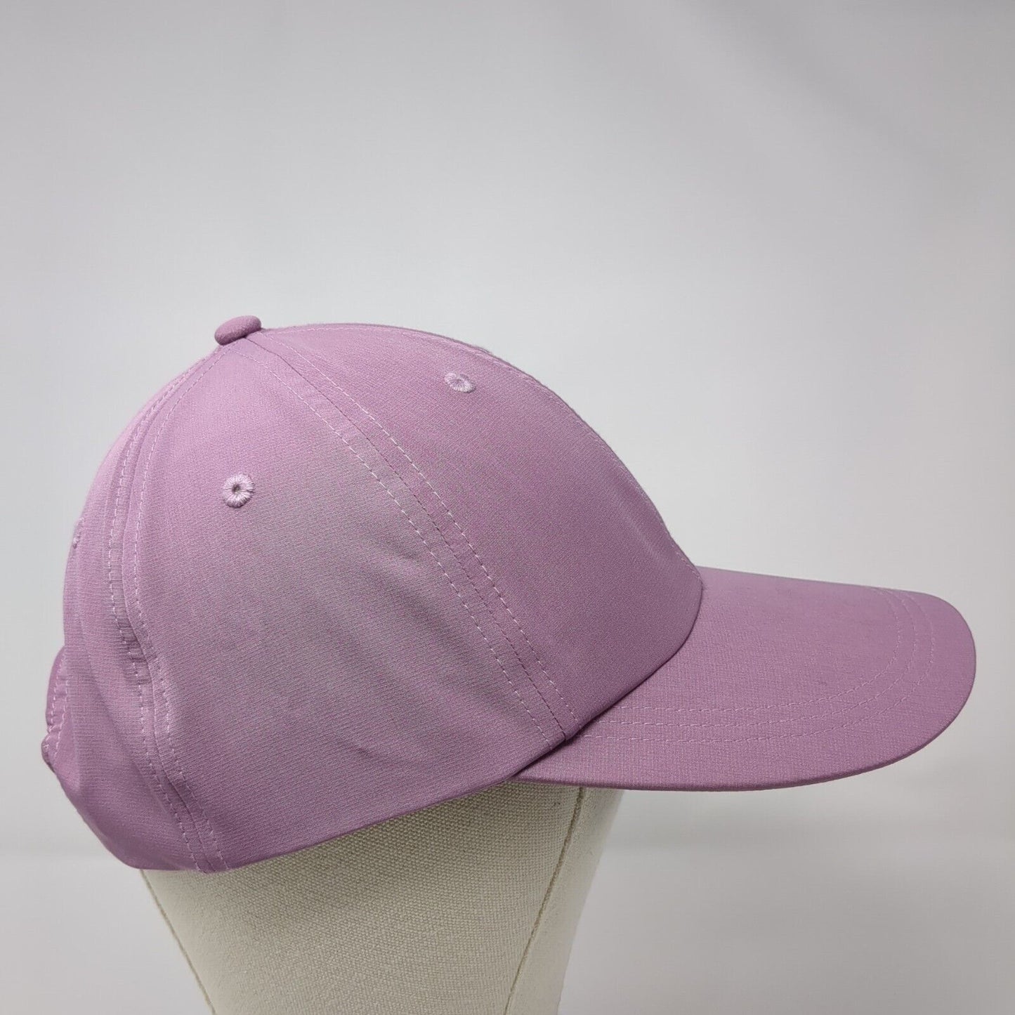 Unbranded Strapback Hat Purple One Size Adjustable Vented Holes 6 Panel Blank