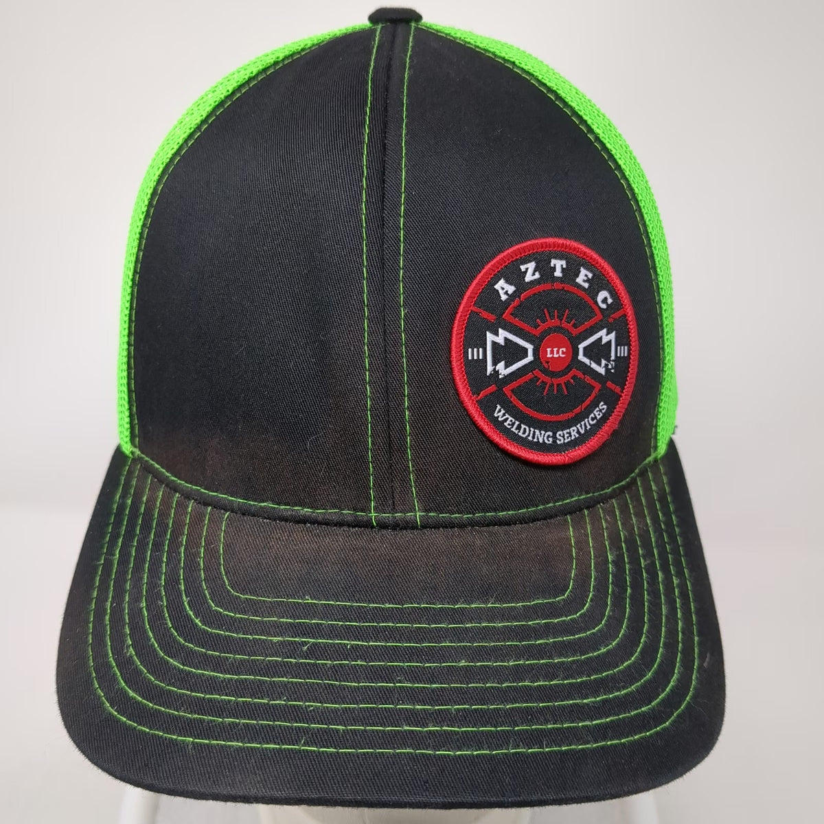 Pacific Headwear Trucker Hat Black Green One Size Welding Services Snapback Hat