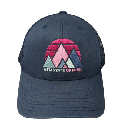 Gem State Of Mind Snapback Mesh Back Trucker Hat Blue One Size Yupoong