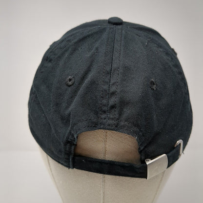 Unbranded Slideback Hat Black One Size Solid Adjustable Blank 6 Panel