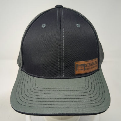 Pacific Headwear Baseball Cap Gray XL Standlee Field Service Mesh Stretch Hat