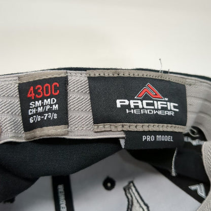 Pacific Headwear Baseball Cap Black 7 3/8 Idaho Star Thin Blue Line Hat PacWest