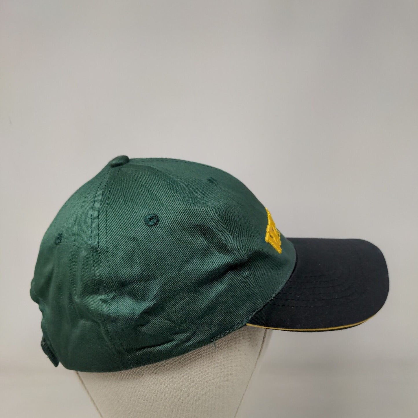 Warrior Custom Golf .Com Strapback Hat Green One Size Adjustable Embroidered