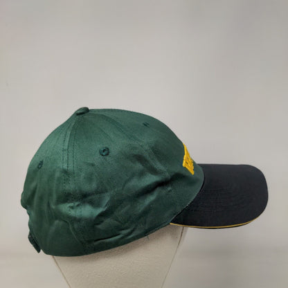 Warrior Custom Golf .Com Strapback Hat Green One Size Adjustable Embroidered