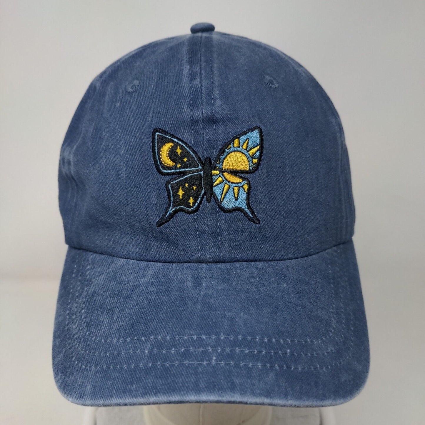 Butterfly Slideback Hat Blue One Size Embroidered 6 Panel Wild Fable