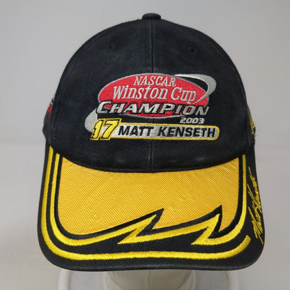 Checkered Flag Sport Baseball Cap Black One Size 2003 NASCAR Matt Kenseth 17 Hat