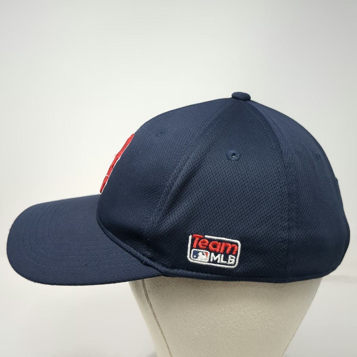Boston Red Sox MLB OC Sports Baseball Cap Hat Blue One Size Mesh Logo Strapback