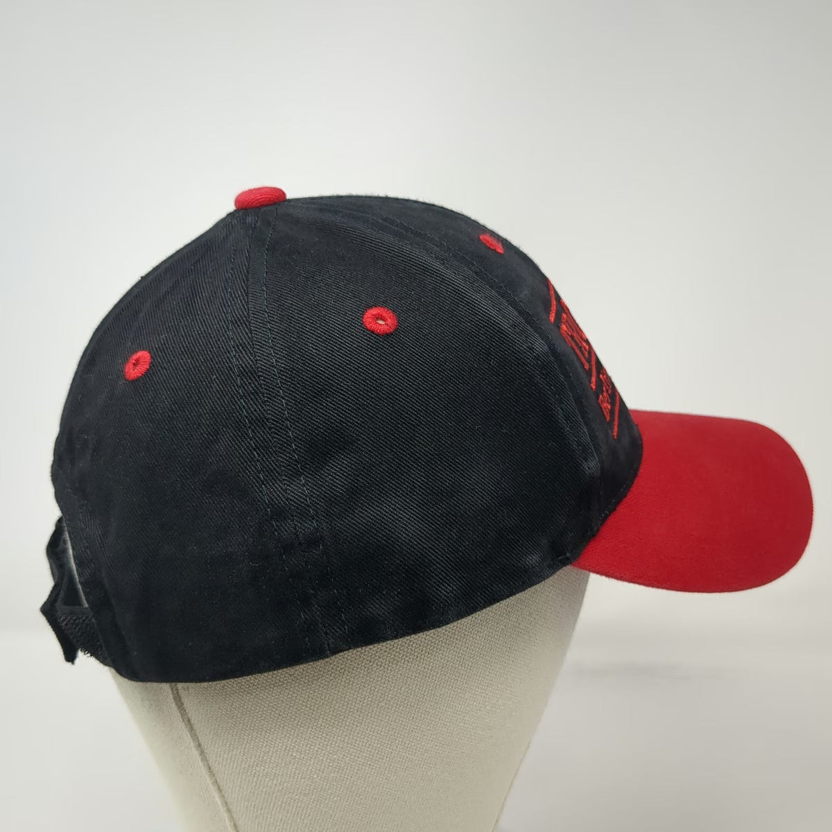 Otto Baseball Cap Black Red One Size Cotton Strapback Troop 44 Berlin CT Hat