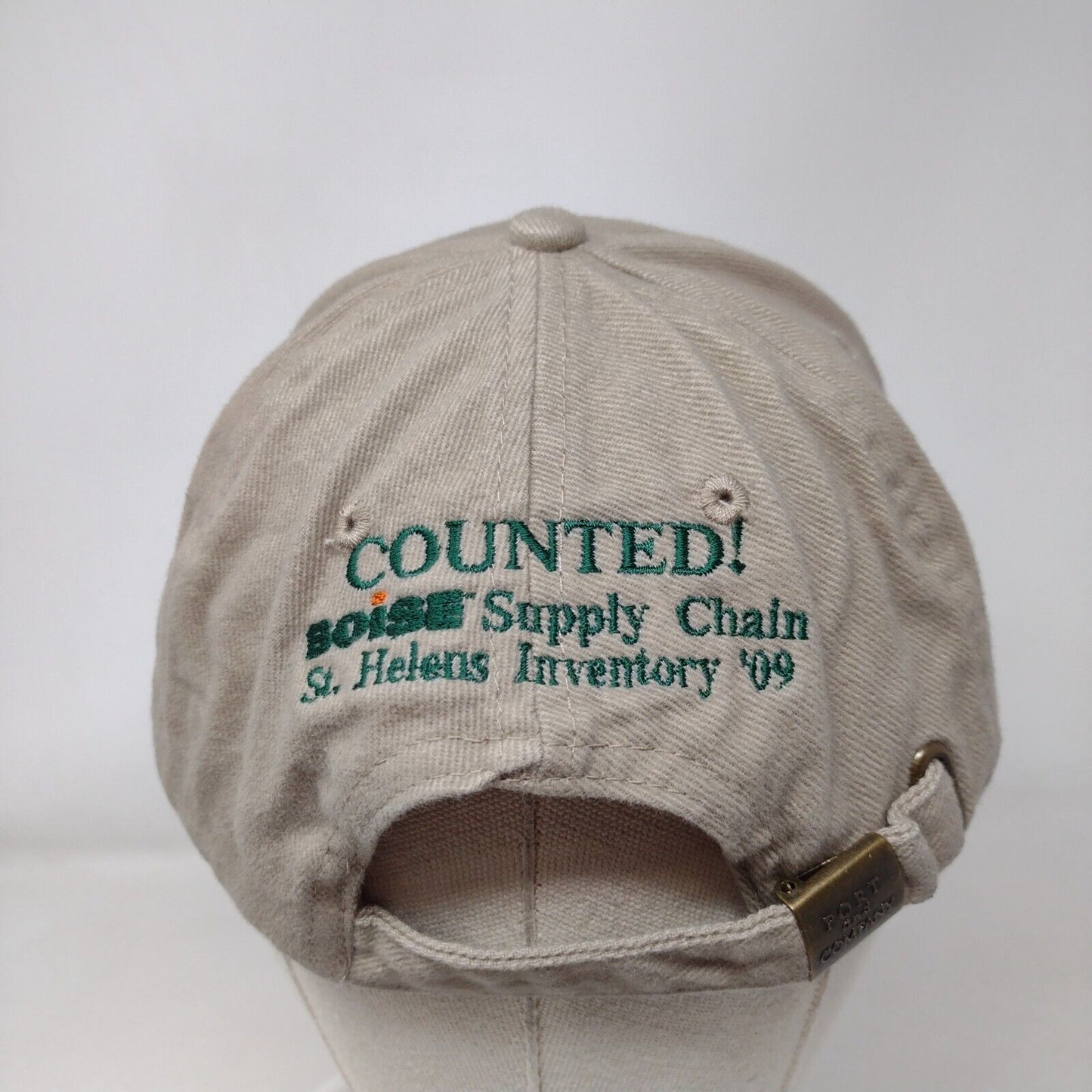 We Came We Saw We... Slideback Hat Tan One Size Adjustable Port & Company Cotton