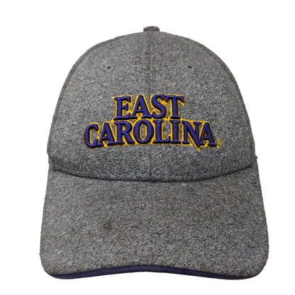 The Game Men's Snapback Hat Gray OSFM East Carolina Pirates Embroidered Logo