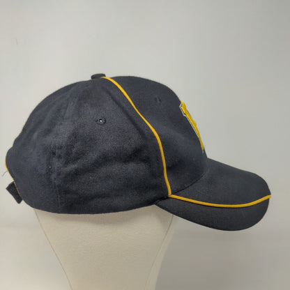 Pittsburgh Pirates Men's Strapback Hat Black Gold Embroidered Sports Hospital