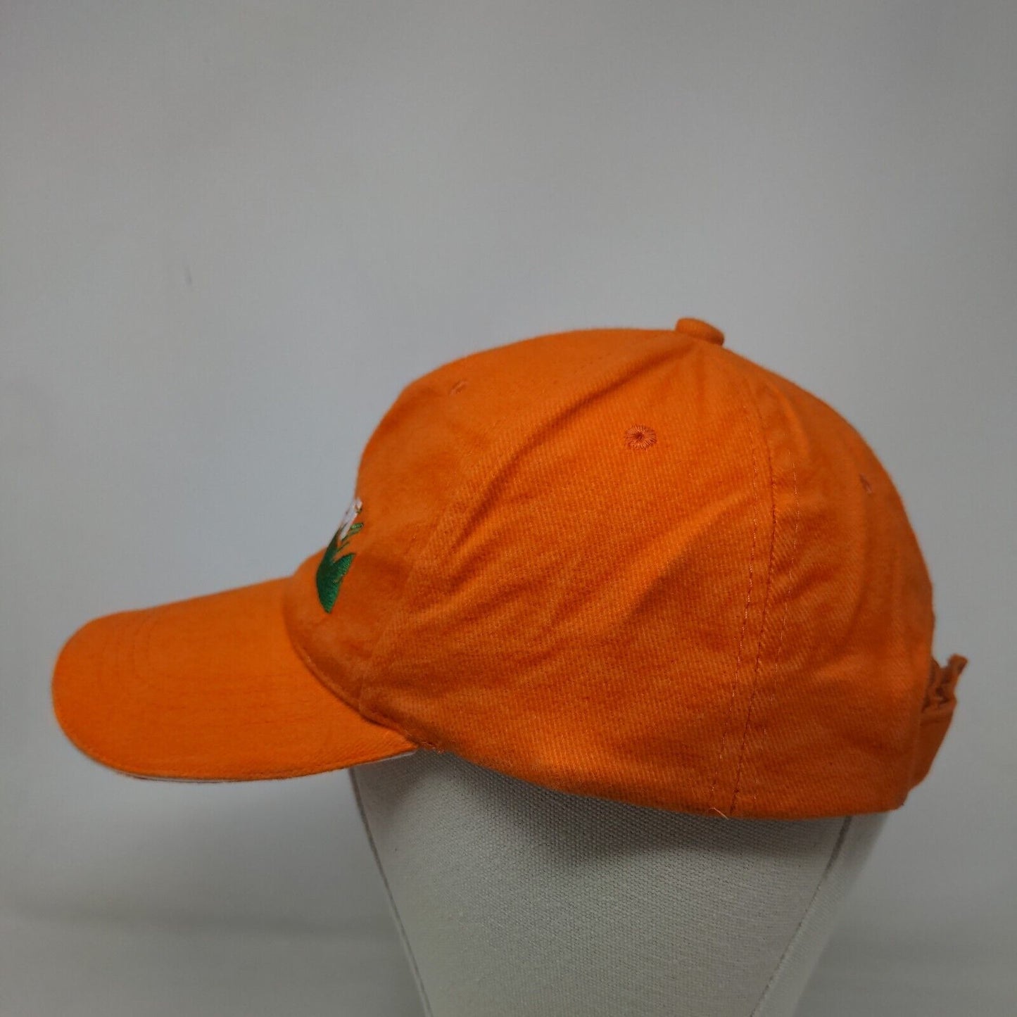 Rinieri Strapback Hat Orange One Size Embroidered Actiwear Adjustable