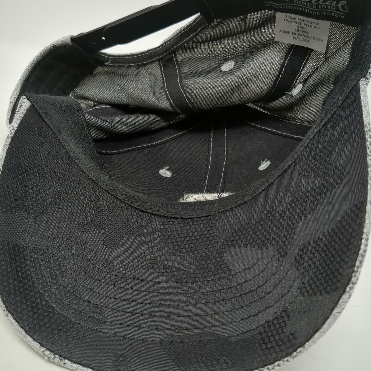 Imperial Snapback Hat Gray One Size TPC Las Vegas Golf Rope Camo Knit Polyester