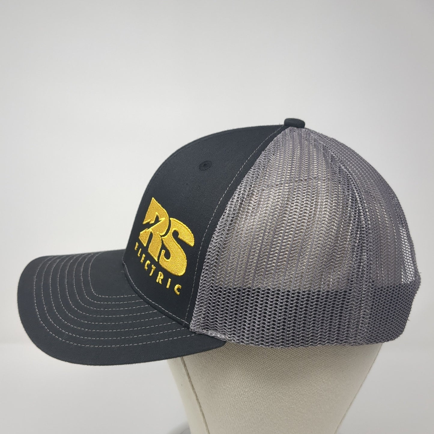 RS Electric Snapback Mesh Back Trucker Hat Black One Size Richardson