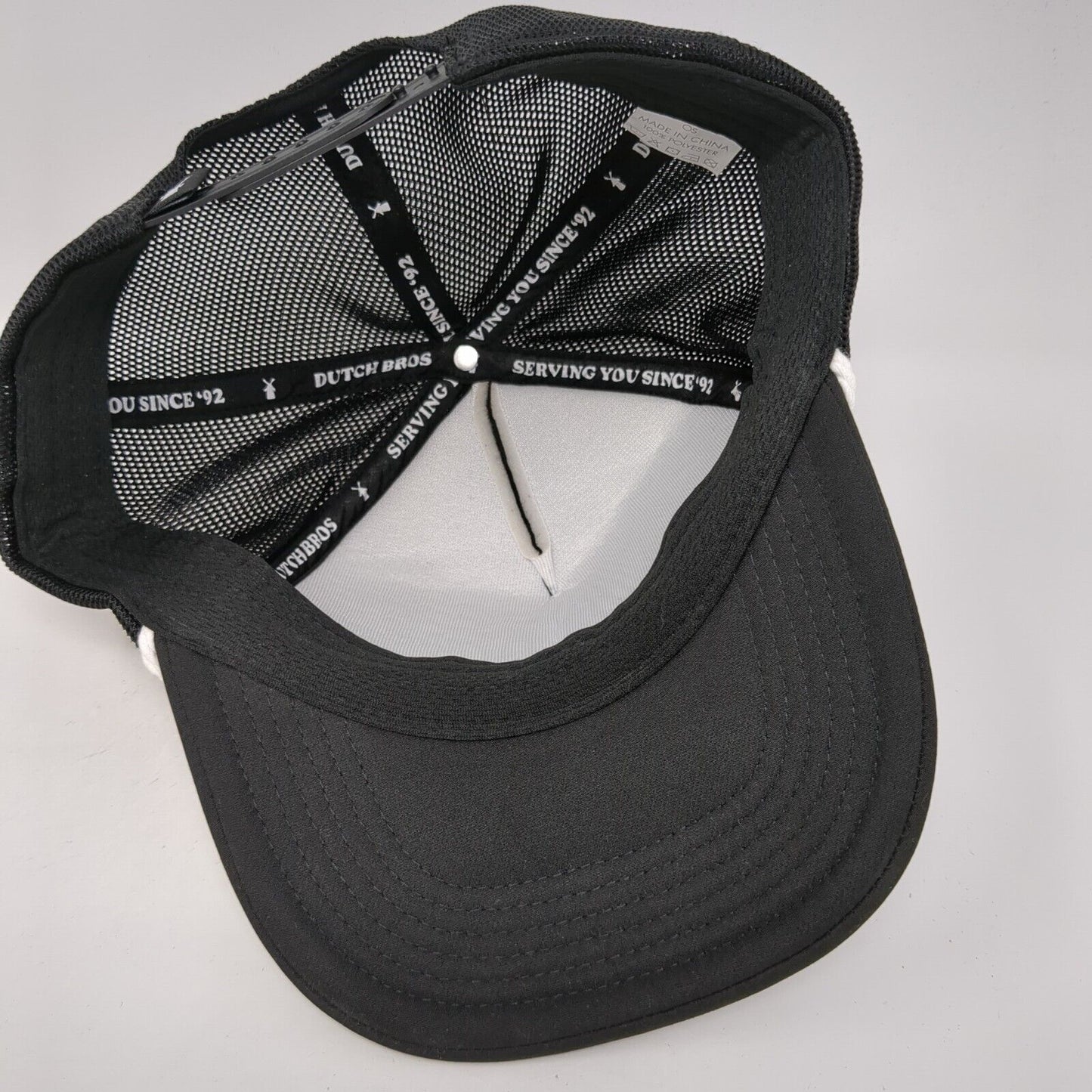 Drink More Coffee Snapback Rope Trucker Hat Black One Size Mesh Back