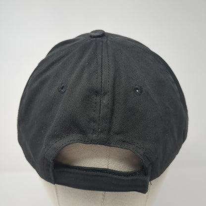 Letter C Strapback Hat Black One Size Adjustable Embroidered 6 Panel