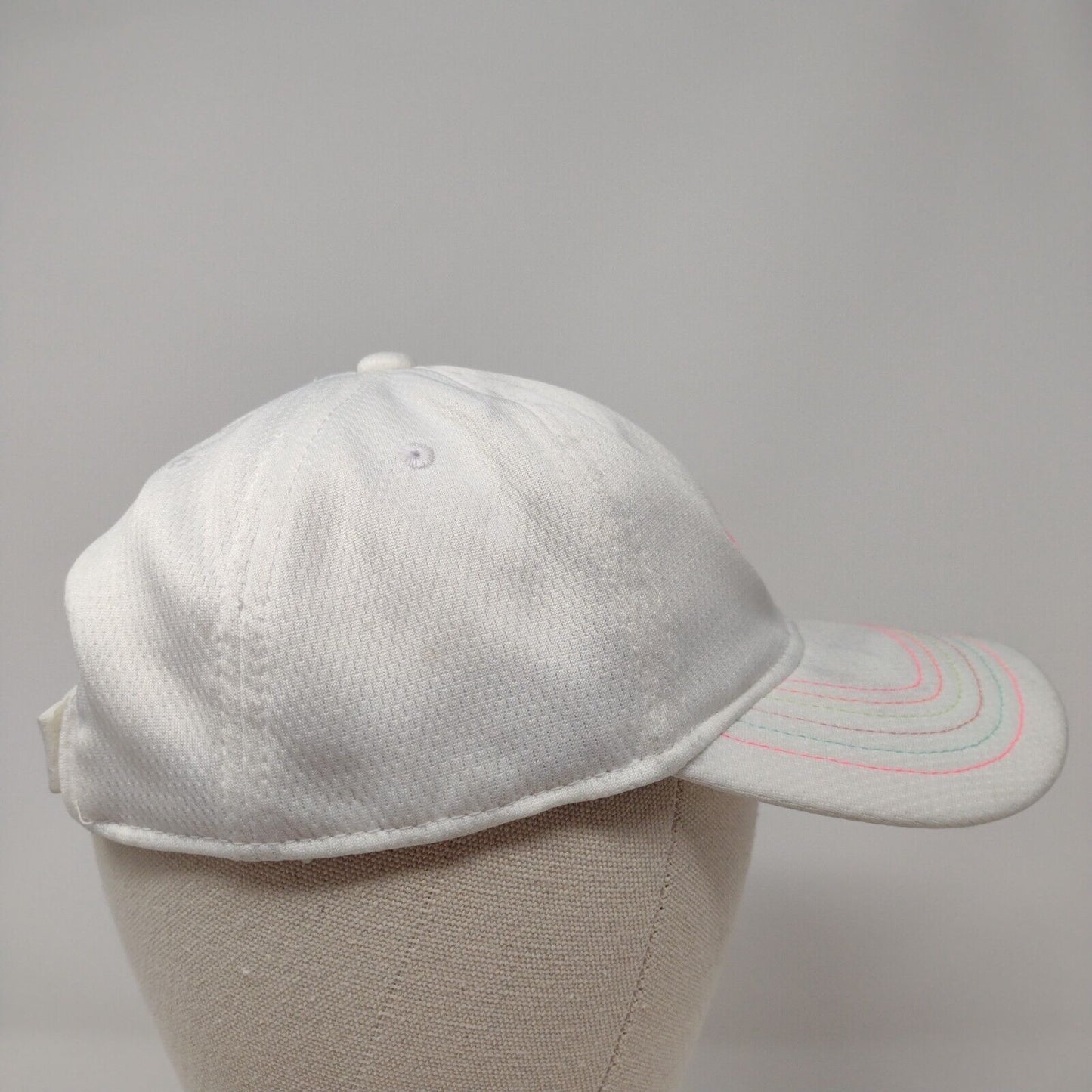 Nike Dri-Fit Child Strapback Hat White One Size Adjustable Embroidered Swoosh