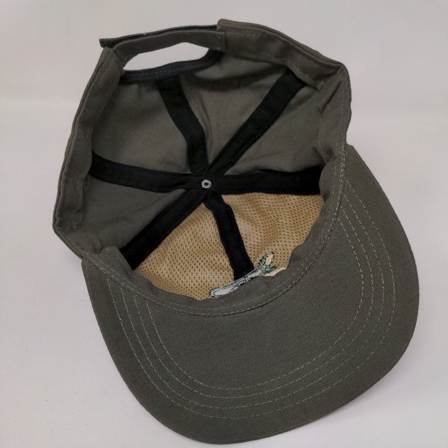 Costa Rica Pura Vida Iguana Strapback Hat Brown One Size Embroidered