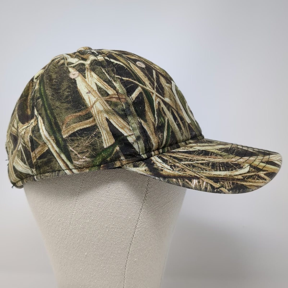 Ducks Unlimited Green Baseball Cap One Size Camo Duck Logo Slideback Hat