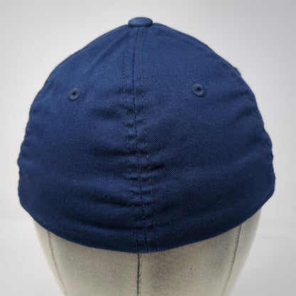 Port Authority Danbury Sports Dome Blue Baseball Cap M Flexfit Embroidered Hat